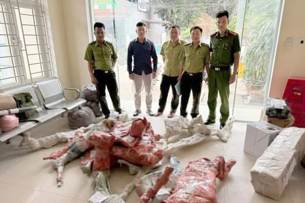 Hơn 81kg phôi muội hồng chuẩn bị được gửi qua đường bưu điện - 1