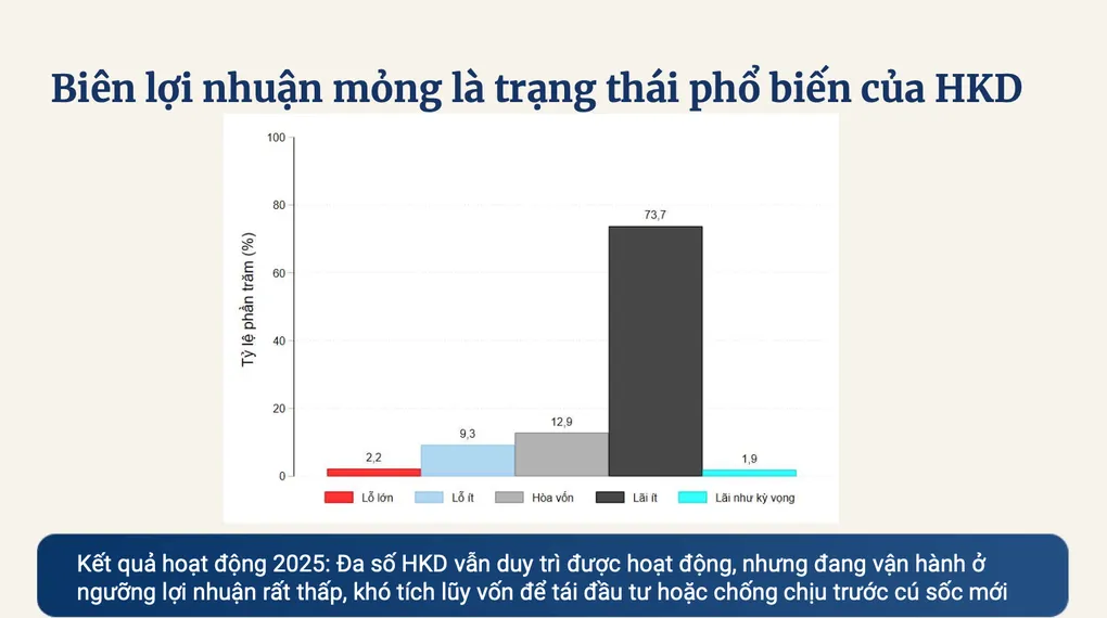 Điểm nghẽn khiến hơn 84% hộ kinh doanh chưa muốn lớn  - 1