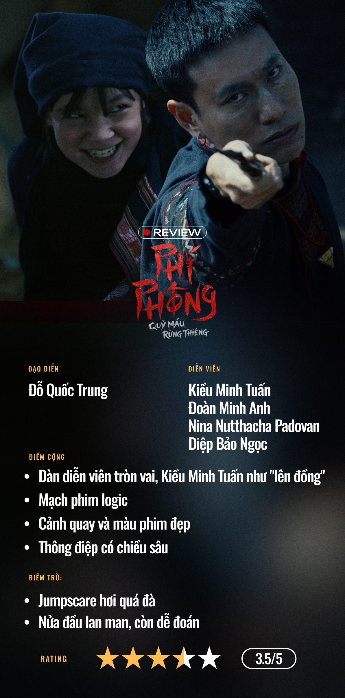 Phí Phông: Quỷ Máu Rừng Thiêng: Cú “lên đồng” của Kiều Minh Tuấn và câu chuyện vượt khỏi khuôn khổ kinh dị- Ảnh 10.