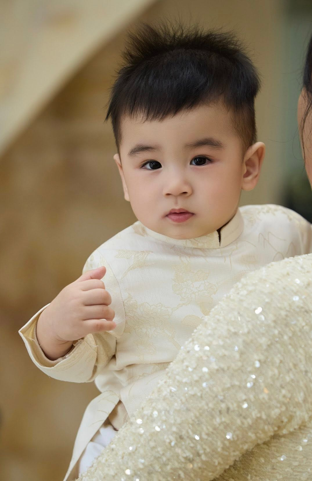 Bé Panda tròn 1 tuổi: Tiệc thôi nôi tổ chức tại dinh thự hoành tráng, màn "chốt mic" của quý tử nhà nữ MC gây sốt - Ảnh 17.