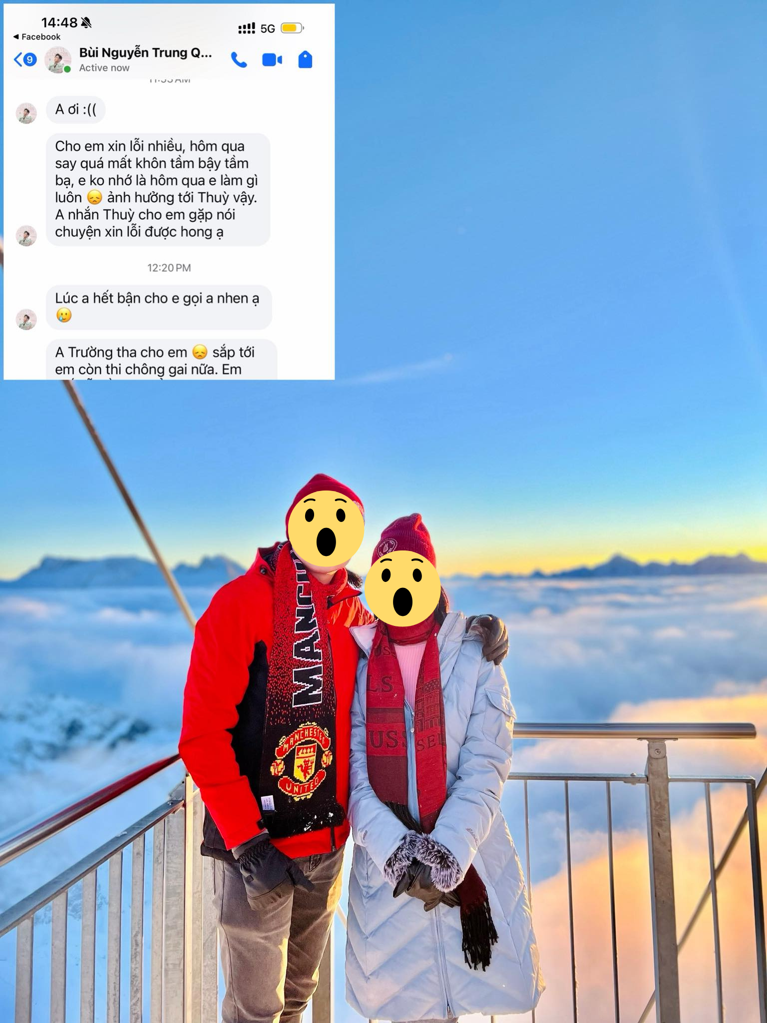 Trung Quân Idol nhắn tin xin lỗi vụ hành hung nhưng bị từ chối, chồng - Ảnh 2.