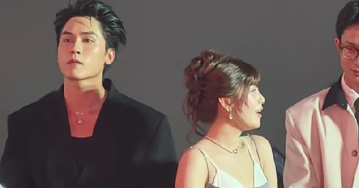 Hot rần rần clip Võ Điền Gia Huy bơ đẹp Tam Triều Dâng tại sự kiện, tưởng phim giả tình thật cơ mà