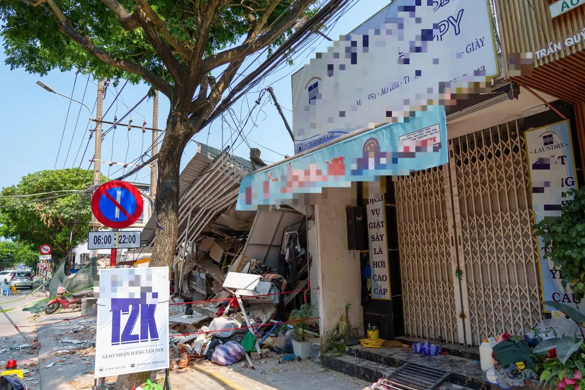 Tháo dỡ công trình làm sập nhà dân ở Đà Nẵng: Công an vào cuộc điều tra- Ảnh 2.