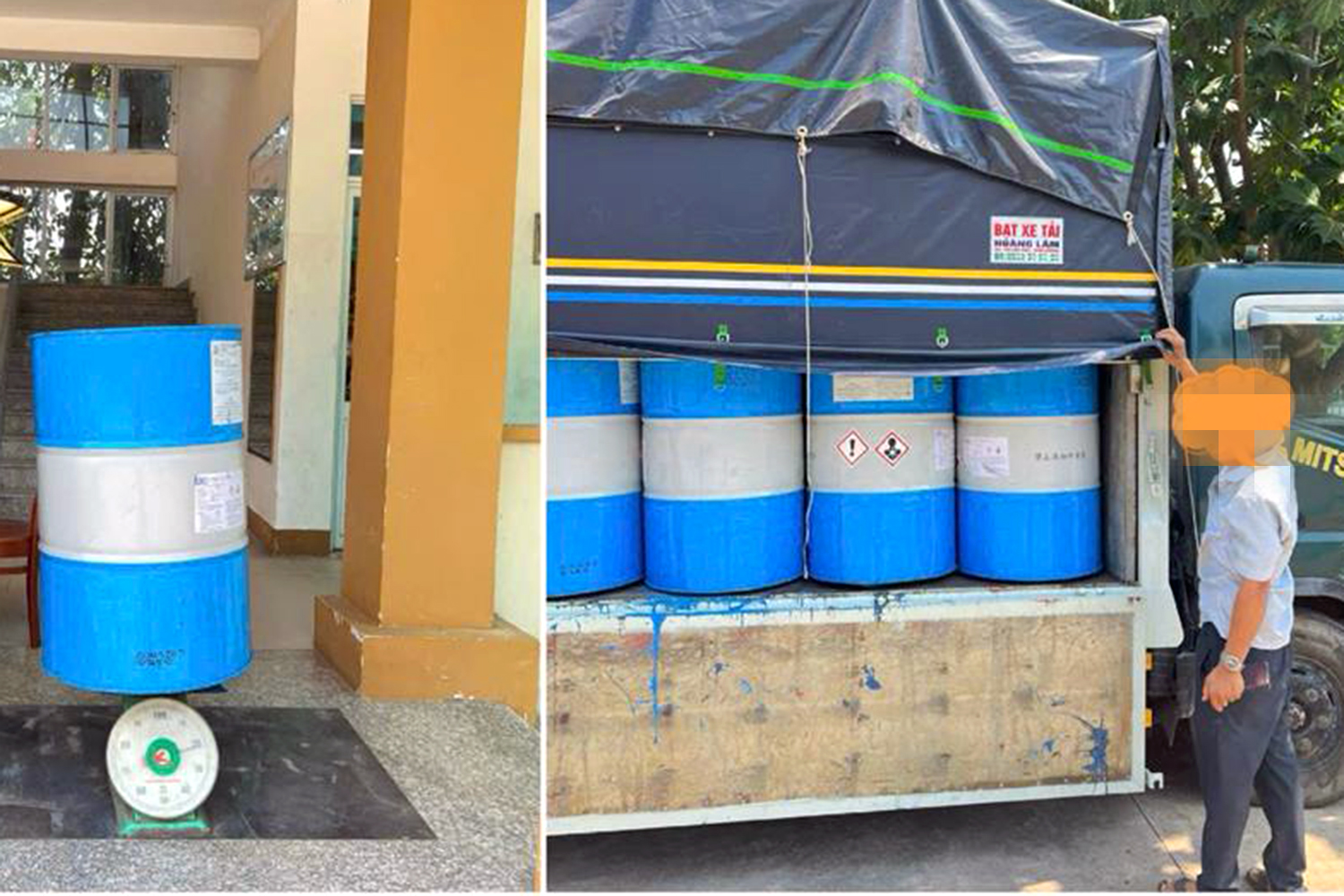 Mua 40 thùng phuy dính chất thải nguy hại về bán phế liệu, người đàn ông bị phạt 160 triệu đồng - Ảnh 1.