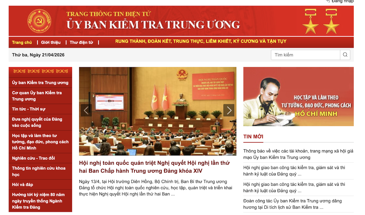 Ủy ban Kiểm tra Trung ương - Ảnh 1.
