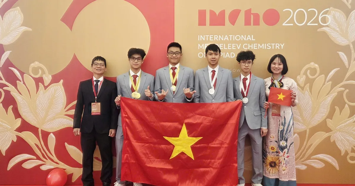 Đội tuyển học sinh Việt Nam giành giải cao tại 'kỳ thi hóa học khó nhất hành tinh'