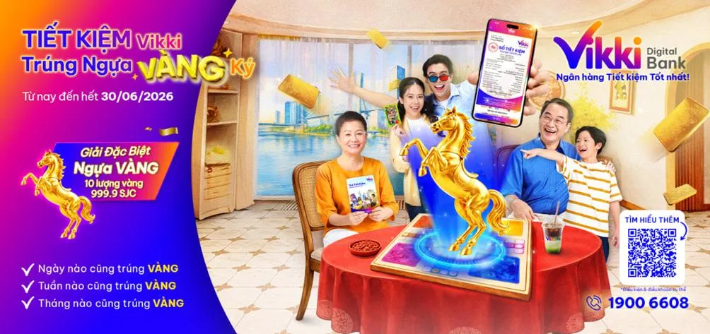 Vikki Bank triển khai chương trình tiết kiệm dự thưởng lớn - Ảnh 1.