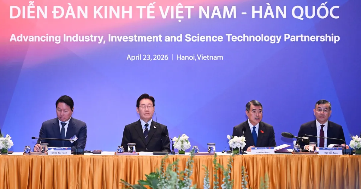 Thủ tướng Lê Minh Hưng: Doanh nghiệp Việt Nam - Hàn Quốc cùng kiến tạo chuỗi giá trị mới