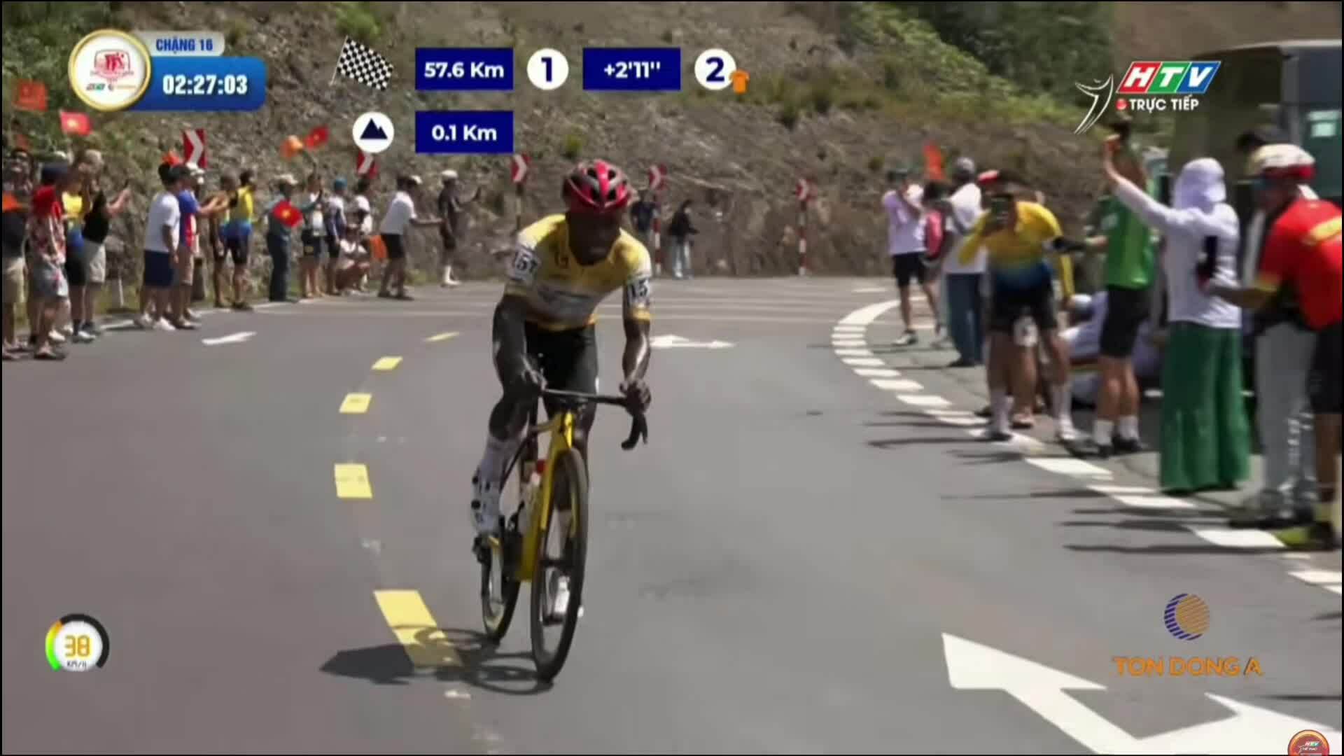 Cua-rơ châu Phi đoạt Áo Đỏ giải xe đạp xuyên Việt