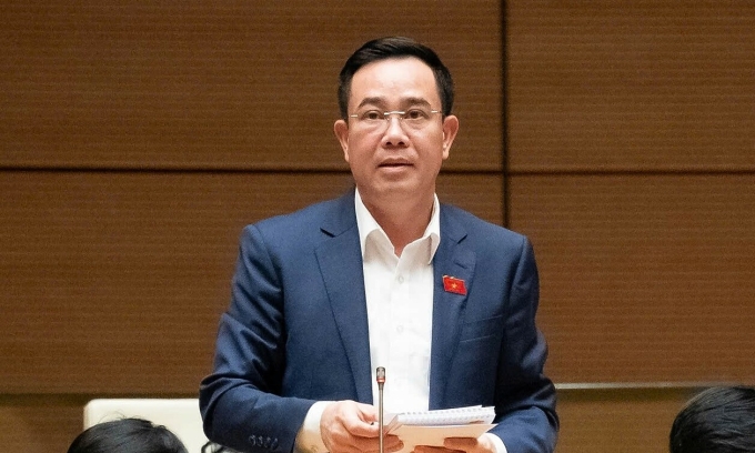 Đại biểu Nguyễn Văn Huy (Phó đoàn Hưng Yên). Ảnh: Hoàng Phong