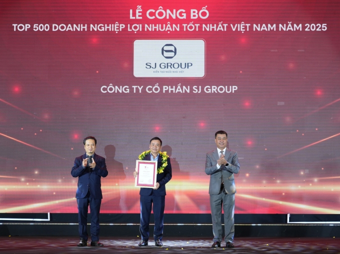 SJ Group xếp hạng 167 trên 500 doanh nghiệp tư nhân có lợi nhuận tốt nhất Việt Nam - PROFIT500 2025. Ảnh: SJ Group