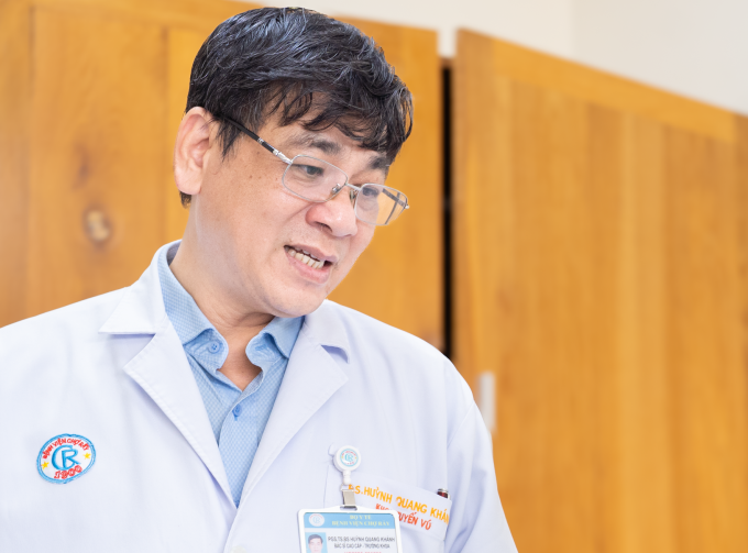 PGS.TS.BS Huỳnh Quang Khánh. Ảnh: Bệnh viện cung cấp