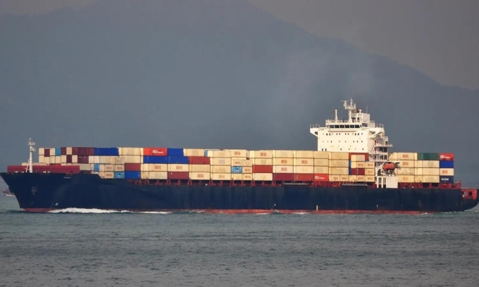 Tàu Touska di chuyển trên biển hồi tháng 7/2021. Ảnh: Marine Traffic