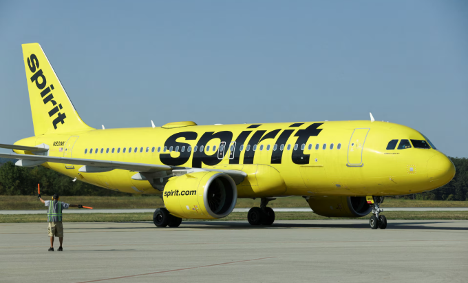 Máy bay của Spirit Airlines tại sân bay ở Pennsylvania tháng 9/2025. Ảnh: Reuters
