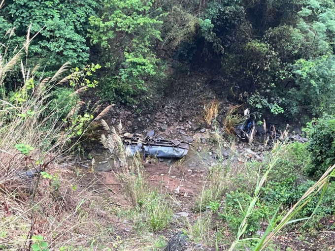 Hiện trường vụ tai nạn. Ảnh: Xuân Hoa