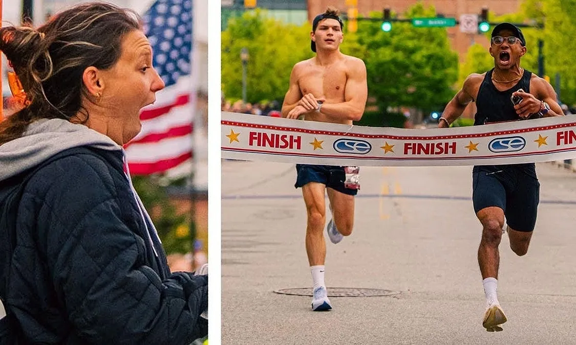 VĐV marathon bị vượt qua khi mừng sớm trước vạch đích - Báo VnExpress 