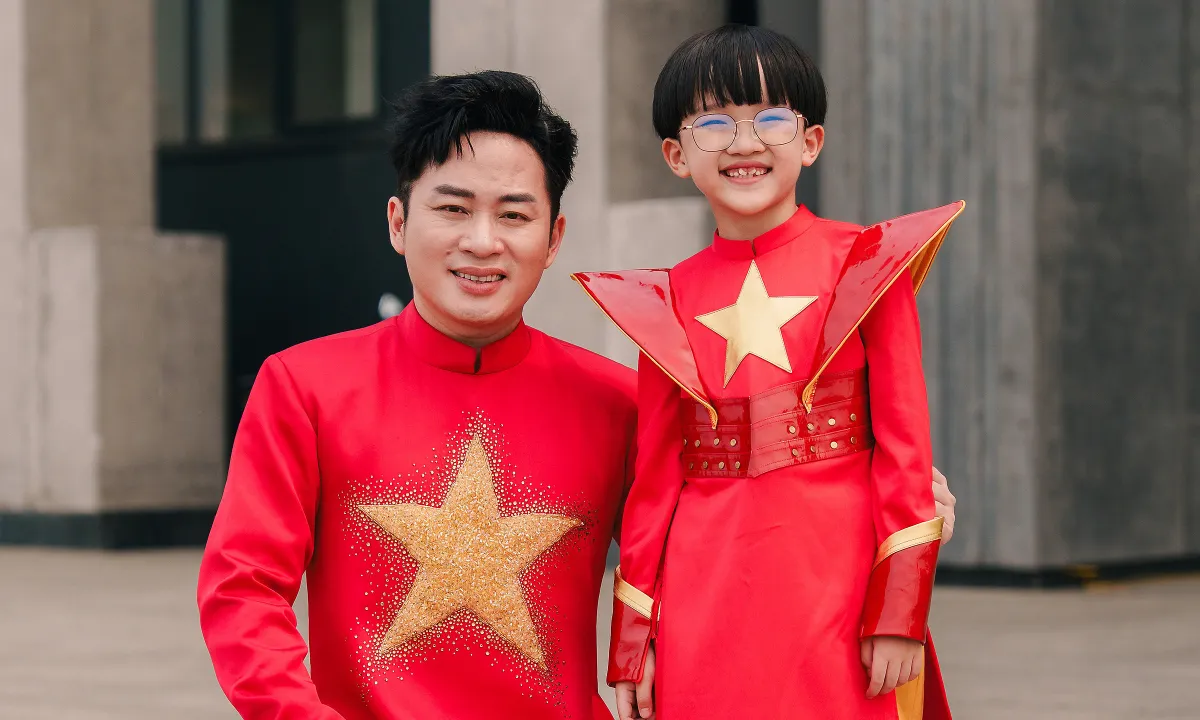 Tùng Dương, bé Xệ Xệ làm mới 'Như có Bác trong ngày đại thắng'