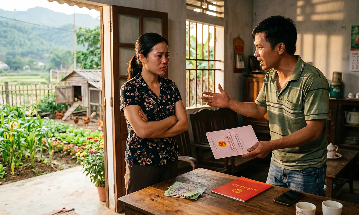 Chồng có quyền đòi có tên trên mảnh đất tôi được bố mẹ cho riêng không?