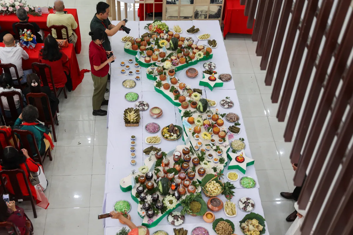 100 món muối hình bản đồ Việt Nam lập kỷ lục ẩm thực